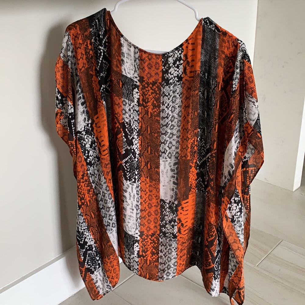 Michael Kors Snakeskin Tunic Top